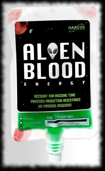 Alien Blood IV Bag Halloween Candy Idea for your Party