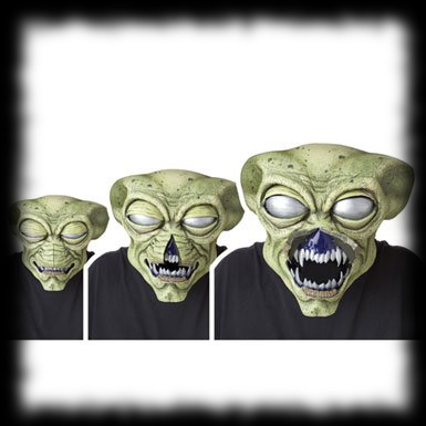 Animated Alien Mask Halloween Costume Idea