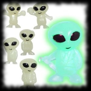 Glow in the Dark Alien toy figure for Halloween Parties