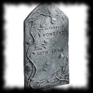 Elizabeth Vonstatt Tombstone Halloween Graveyard Decoration