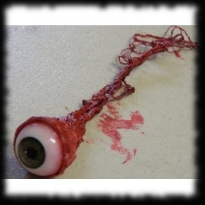 Realistic Human Eye Gory Halloween Decoration Idea