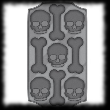 Skull and Bones Ice Maker Halloween Ice Cube Tray