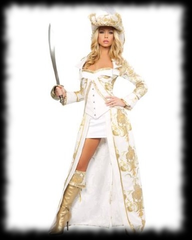 Women's Pirate Halloween Costume Deluxe Set