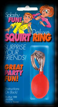 Halloween costume accessory practical joke squirting ring