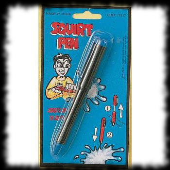 Squirt Pen Halloween Tricks and Practical Jokes