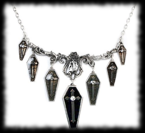 Vampire Coffin Necklace Halloween Costume Accessory