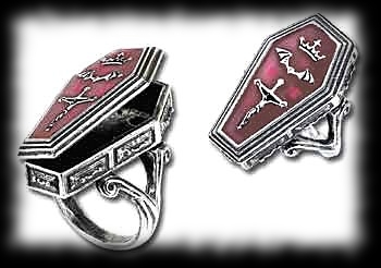 Vampire Casket Ring Halloween Costume Accessory