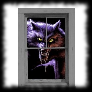 Werewolf Themed Halloween Party Decoration Idea Windo Cling