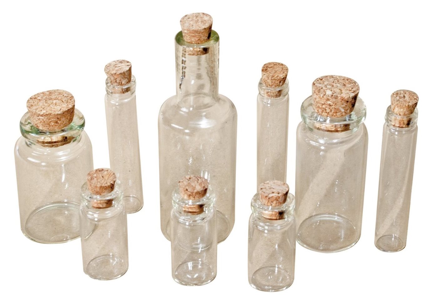 Witches Potion Bottles Set with Corks Halloween Party Idea