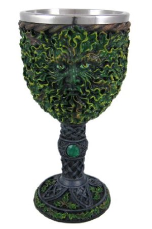 Ceremonial Green Man witches Halloween drink goblet idea