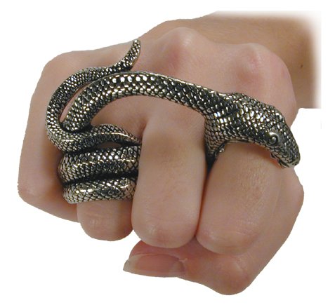 Witches Ring Double Finger Snake Ring
