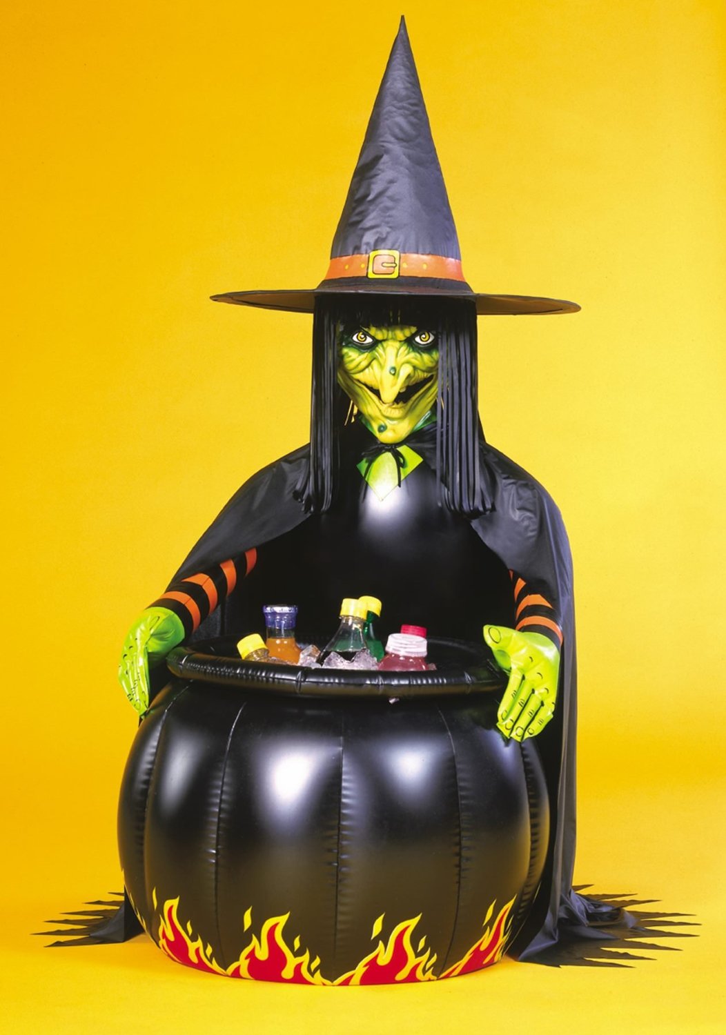 Deluxe Inflatable Witches Cooler Cauldron and Witch