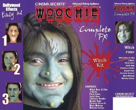 Deluxe Witches Makeup Kit With Nose and Chin