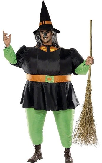Funny Witch Halloween Costume Idea For Men or Women