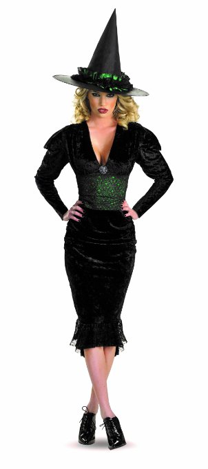 Green and Black Witches Halloween Costume For Sale