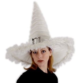 Good White Witch Hat Halloween Costume Accessory