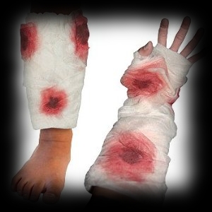Bloody Bandages Zombie Bites Halloween Costume Idea