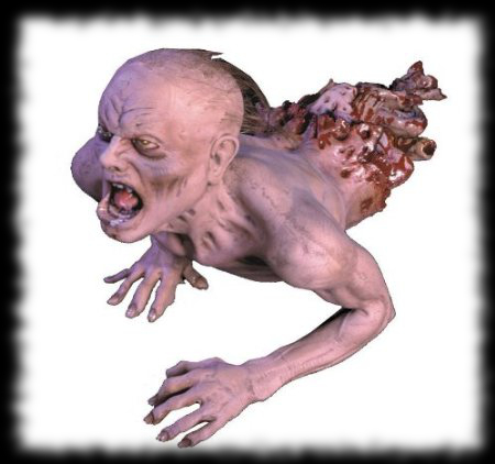 Creepy Crawling Zombie Prop for Halloween Decorations