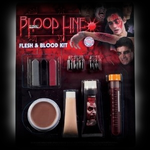 Party Ideas for Zombie Halloween Flesh and Blood Makeup Kit