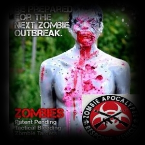 Bleeding Zombie Target For Halloween Party Guests Activities