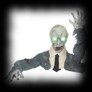Glowing Eyed Ground Breaker Zombie Decoration