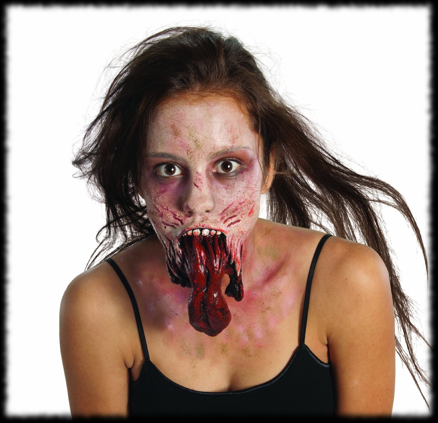 Split Jaw Zombie Halloween Costume Idea
