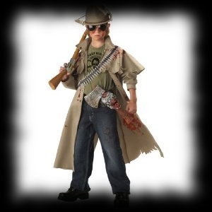 Childrens Zombie Hunter Costume Idea for Halloween