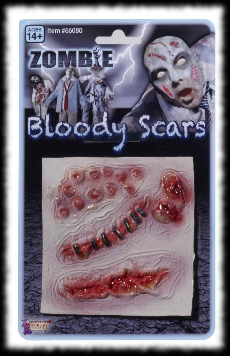 Zombie Party Costume Ideas Latex Bloody Scars