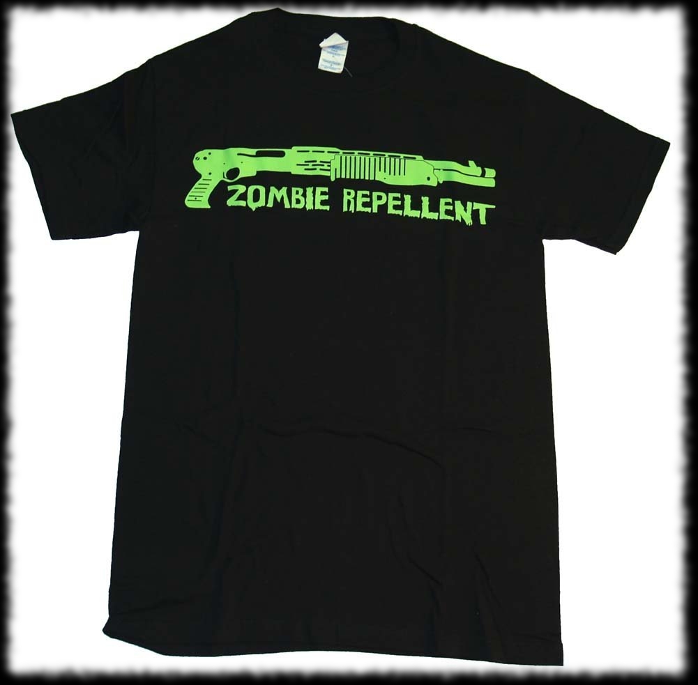 Zombie Repellent Shotgun Glow In Dark T-Shirt For Sale
